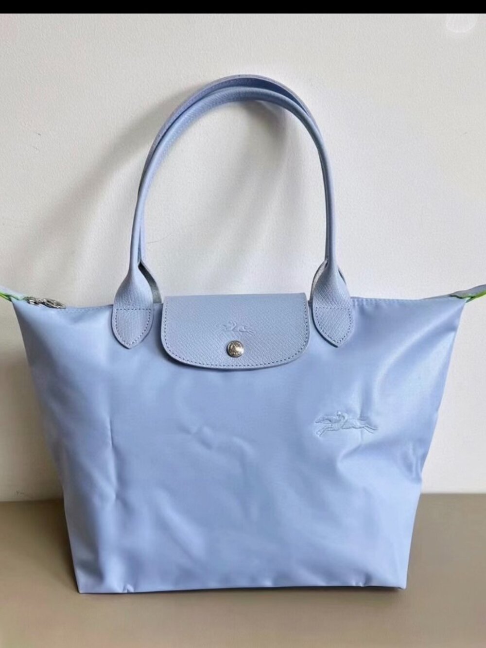 Longchamp Le Pliage Blue Nylon Large Tote Bag